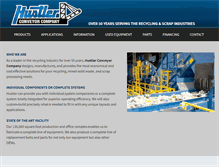 Tablet Screenshot of hustler-conveyor.com